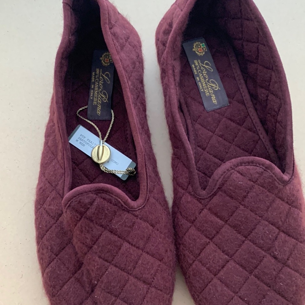 Comfort Shoes LORO PIANA Brand New 100% Cashmere slippers 41 8/11